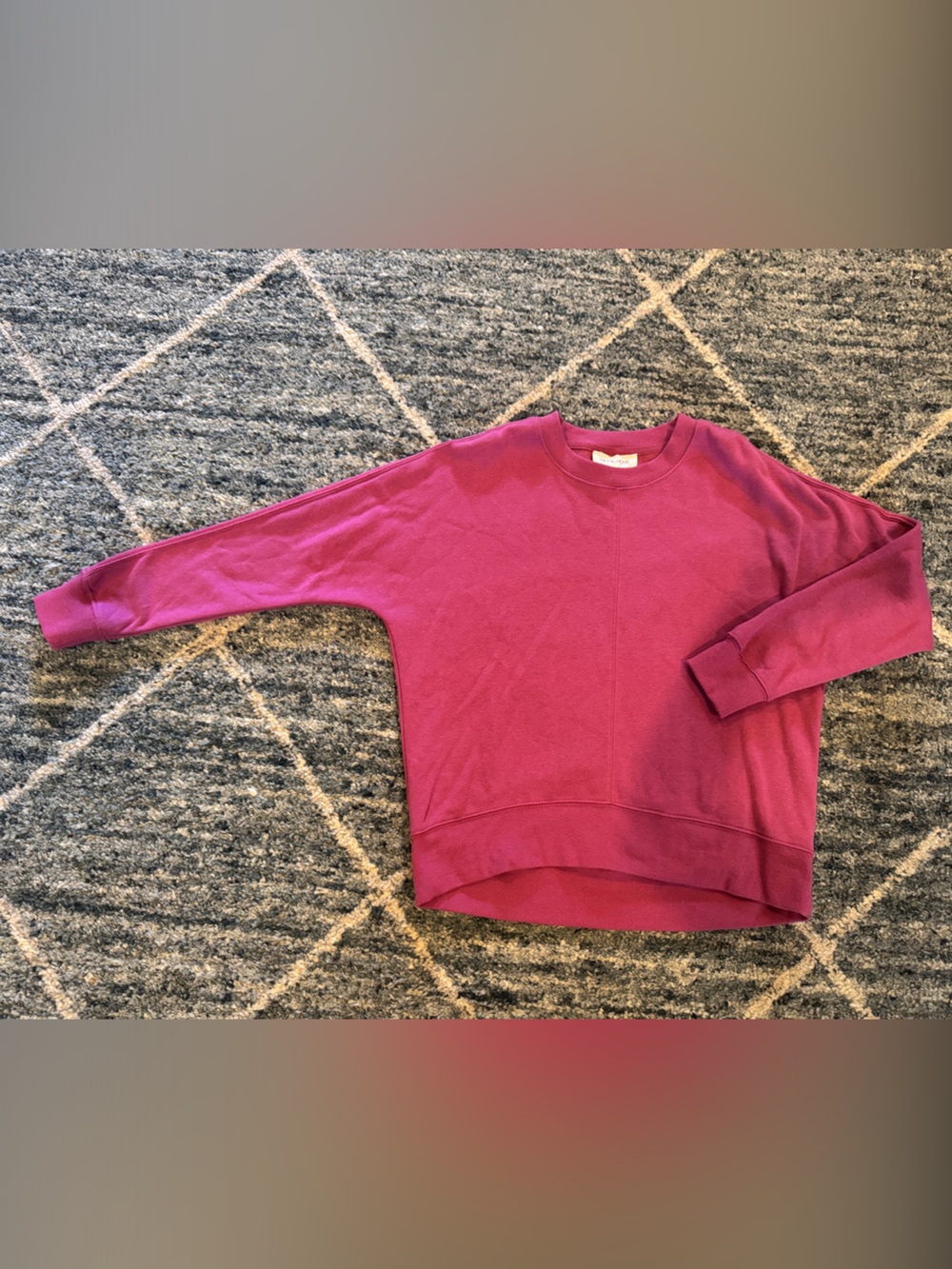 Hippie Rose Magenta Crewneck Sweatshirt